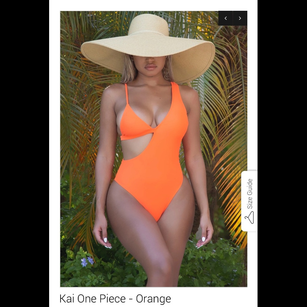 NEW XL ORANGE MATTE COLLECTION KAI ONE PIECE SUIT
